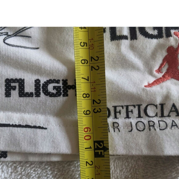 Nike Men's White Jordan Flight MVP 85 Full Logo Tshirt, Small Cotton - Picture 5 of 7